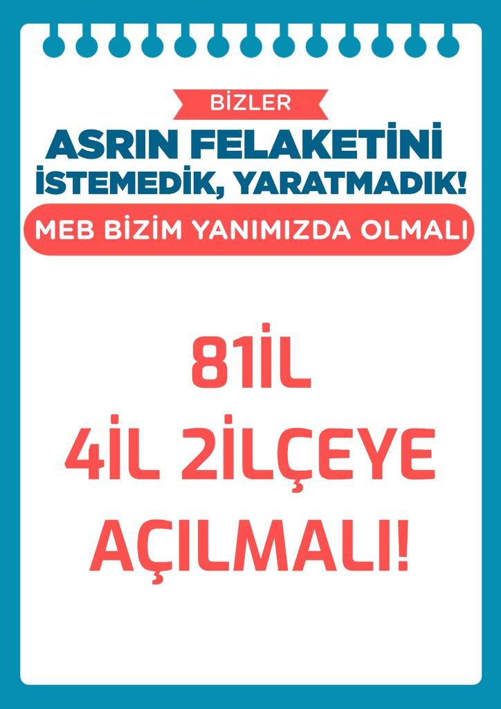 #AfeteŞartsızİlEmri
<a href="/Yusuf__Tekin/">Yusuf Tekin</a> <a href="/tcmeb/">Millî Eğitim Bakanlığı</a> <a href="/TanTasci/">Tan Taşçı</a> <a href="/tarkan/">Tarkan</a> <a href="/ikoncuk/">İSMAİL KONCUK</a>