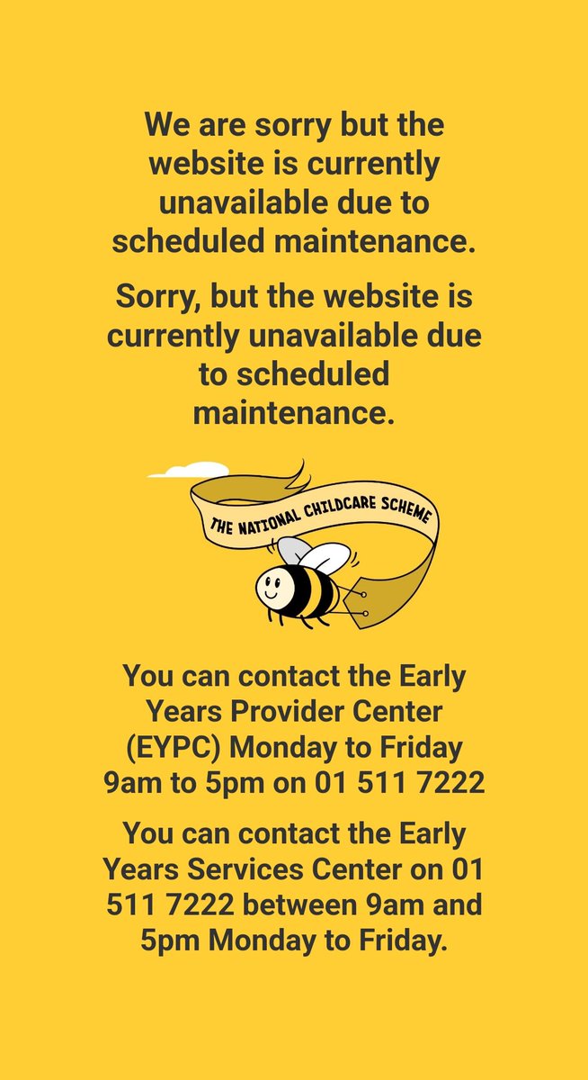 CF deadline is midnight tonight. The hive has been uncooperative all week and just as we we're filling out of CF application the site is down. So many providers are stressed and worried because they won't be able to pay their staff. We need an extension @dcediy <a href="/rodericogorman/">Roderic O’Gorman TD</a>