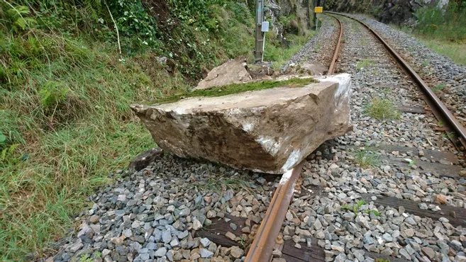 BB27000's tweet photo. Les rochers et éboulements sur voies ferrées, comment on les évite. Comment on les gère.

Thread technique.⤵️⤵️⤵️ https://t.co/aJ0EEkRUMR