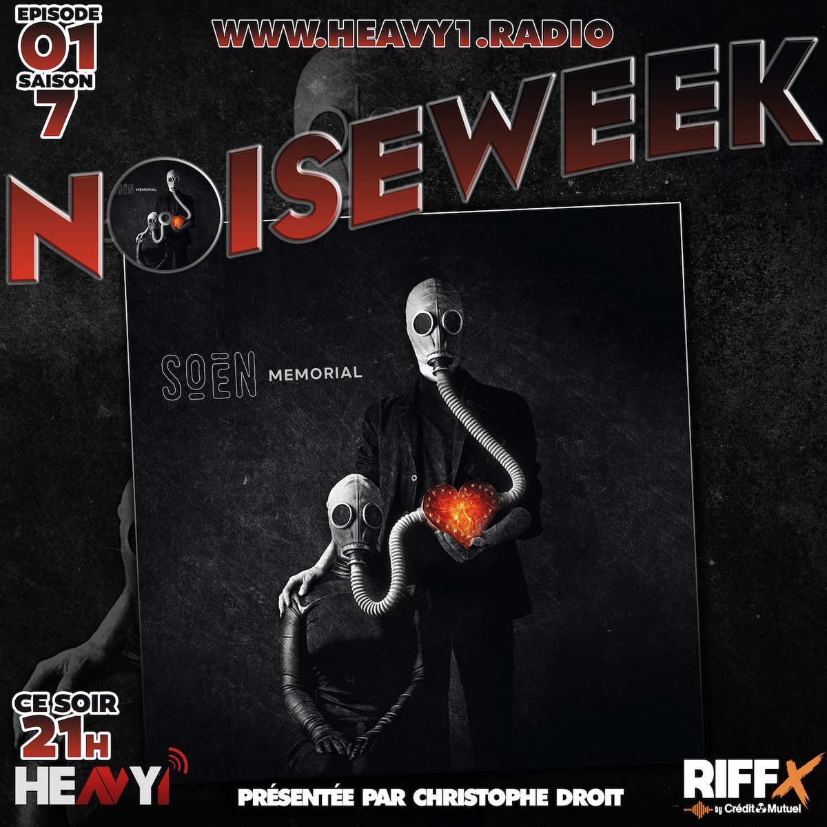 𝗠𝗘𝗠𝗢𝗥𝗜𝗔𝗟 💀is album of the week @Heavy1Radio 🇫🇷 🔥Merci for the support! 🤘🏻
#soen #soenband #soenmemorial