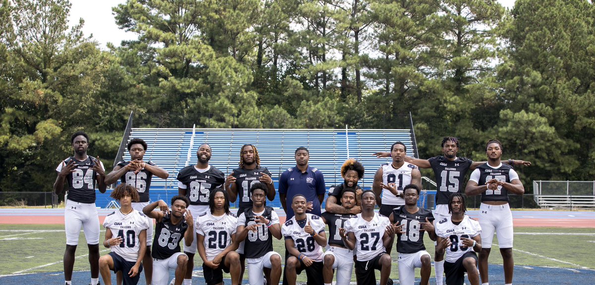 SAU_Athletics's tweet image. Introducing your 2023 SAU Falcons Football Team! If you haven’t purchased your tickets to this season’s games, visit saintaugfalcons.com! 
📷: @JordanEsteem 
@CoachFeggins @ChrisClark_ @GameDayCharlie @WRALSportsFan @HBCUGameday @HbcuPass @HBCUGoTV @TheYardHBCU @yardtalkhbcu