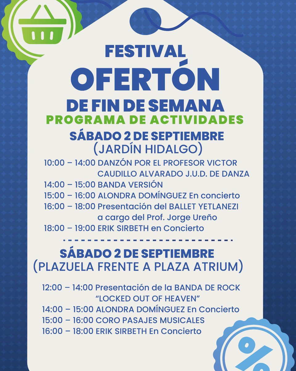 AzcapotzalcoMx's tweet photo. Este fin de semana aprovecha las grandes ofertas y descuentos, además de todas las grandes sorpresas que el Ofertón trae para ti ‼️

Consulta algunos de los negocios participantes en: https://t.co/e6qdz4fO5c

#Azcapotzalco #ViveElCambio #Descuentos #Ofertas #ReactivaciónEconómica https://t.co/qZxTyHpk3r