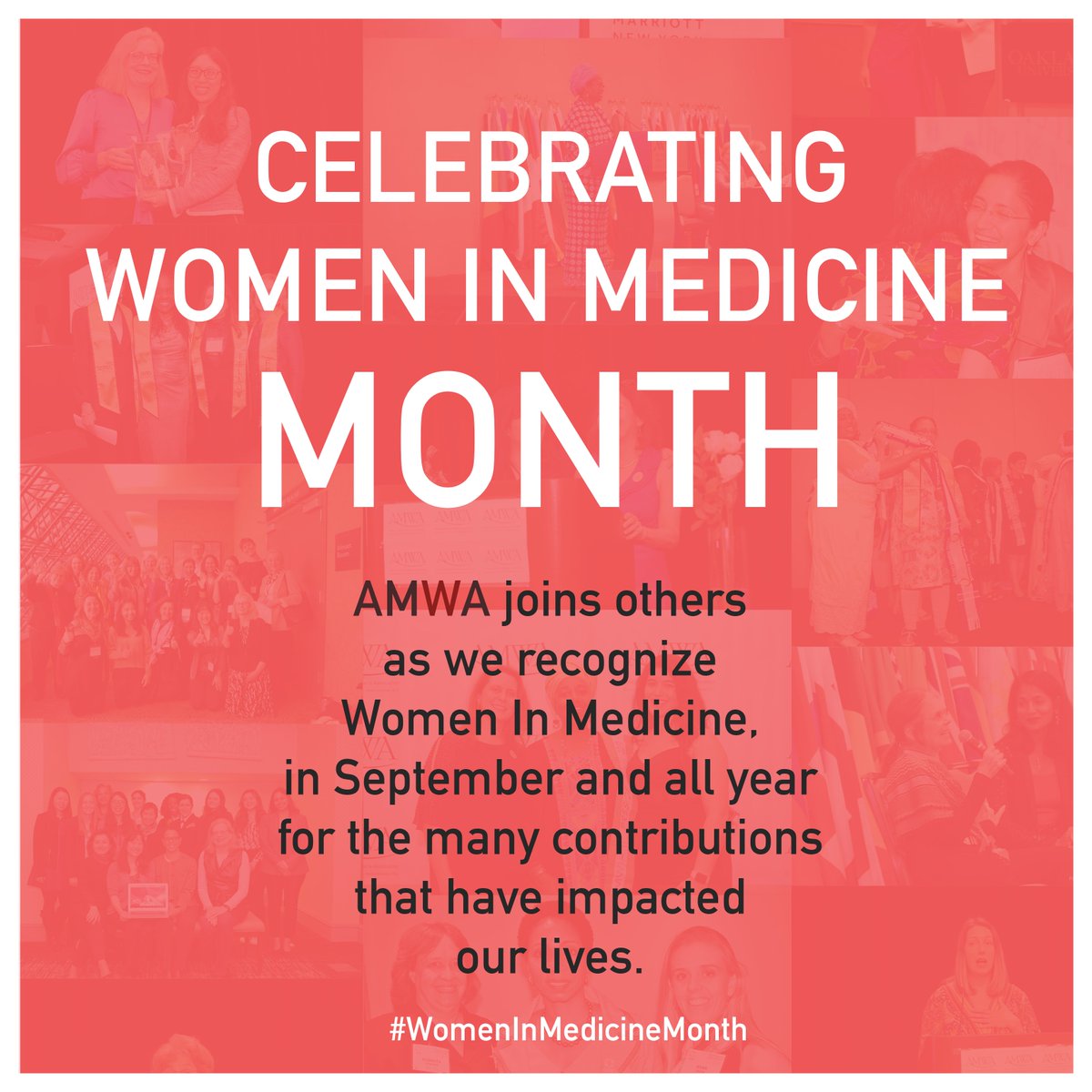 AMWADoctors's tweet photo. Today AMWA joins others as we recognize Women in Medicine, in September and all year for the many contributions over decades that have impacted our lives. #WomenInMedicineMonth 

Learn more about WIM Month Events and Opportunities: https://t.co/8BOXBYGNDM https://t.co/CKeOx7ekf1