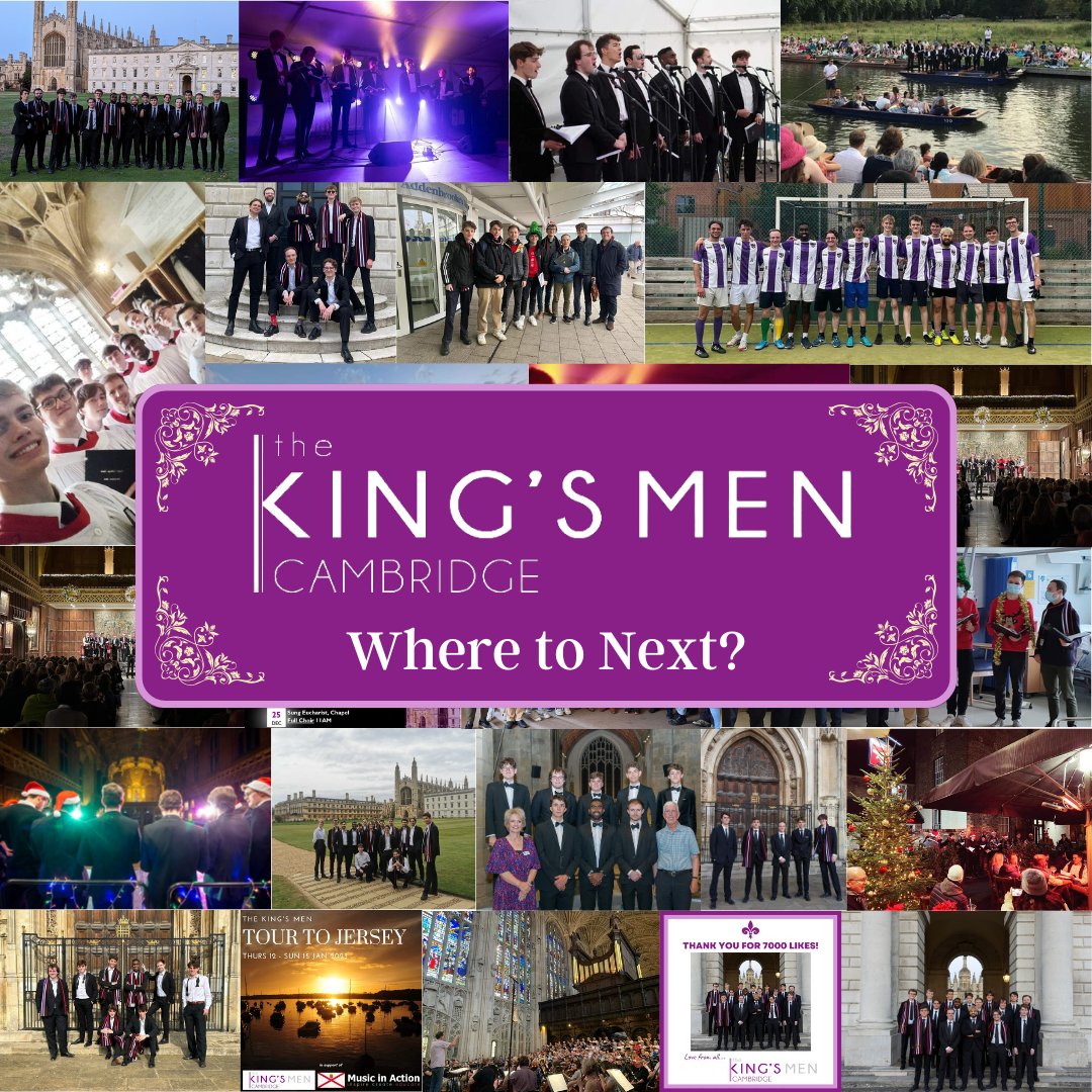 King's Men Cambridge (@kingsmen) on Twitter photo Thank you for an amazing year! We cannot wait to do it all over again.
Comment below where we should go next!
If you would like The King's Men for a concert, function or school workshop, then please email manager@kingsmencambridge.co.uk - we look forward to hearing from you! Thank you for an amazing year! We cannot wait to do it all over again.
Comment below where we should go next!
If you would like The King's Men for a concert, function or school workshop, then please email manager@kingsmencambridge.co.uk - we look forward to hearing from you!