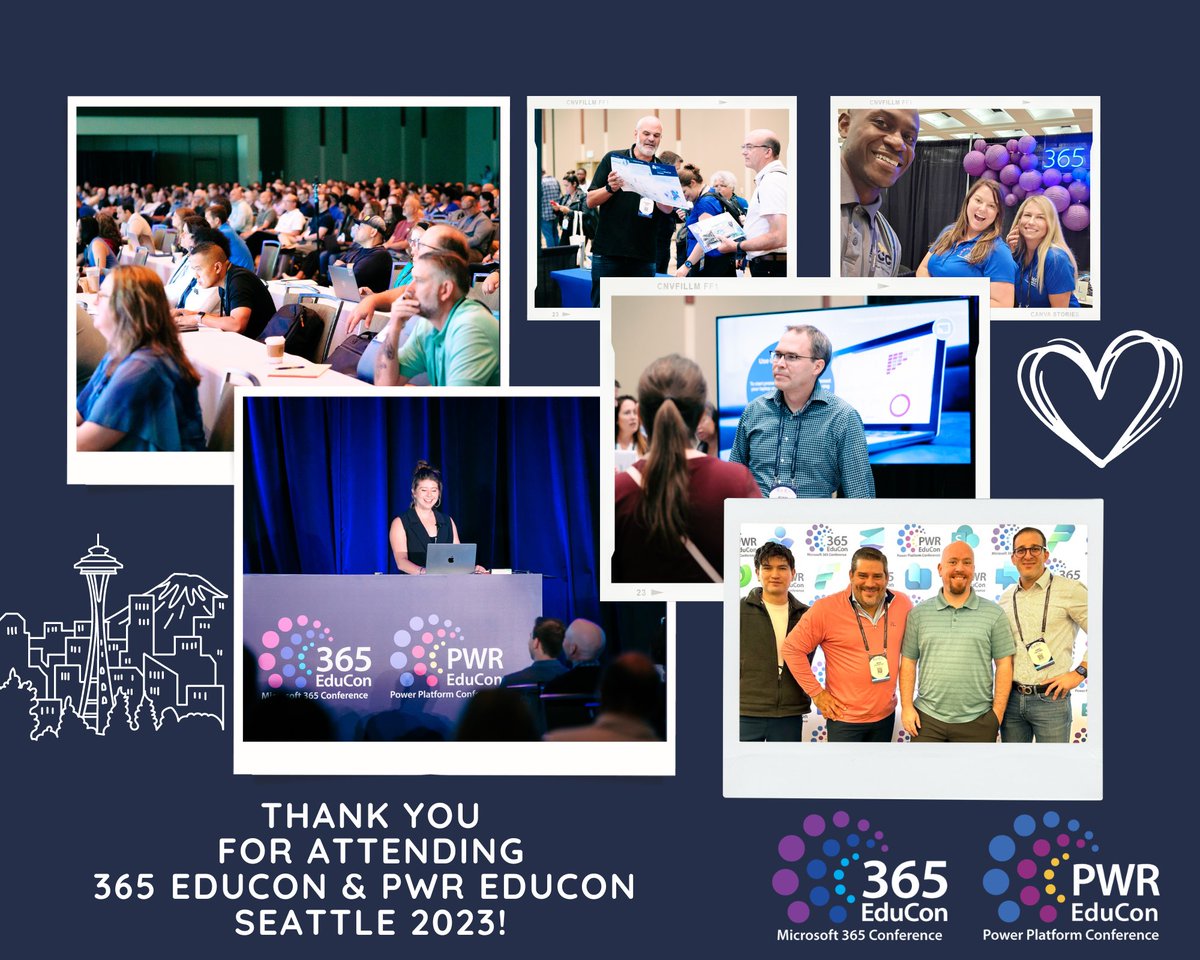 TechCon 365, PWRCON & DATACON (@techcon365) on Twitter photo We had such a blast last week at #365Educon + #PWREduCon Seattle!! Thank you to all of the attendees, speakers and sponsors that participated at this year's event!
Not ready for the fun to be over? Well, you're in luck!
We will be in Chicago, IL October 30-November 3, 2023. We We had such a blast last week at #365Educon + #PWREduCon Seattle!! Thank you to all of the attendees, speakers and sponsors that participated at this year's event!
Not ready for the fun to be over? Well, you're in luck!
We will be in Chicago, IL October 30-November 3, 2023. We