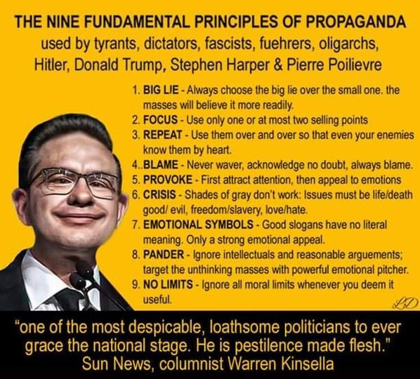 @harryt59_harry Poilievre is a RepubliCON. A fascist POS. Bringing the alt-right propaganda to Canada. #NeverPoilievre #NeverVoteConservative