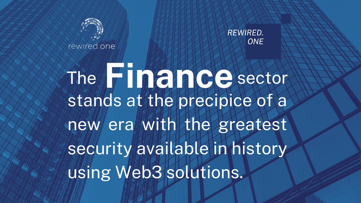 Securing finance with #blockchain! From tamper-proof records to zero-knowledge proofs, we're ushering in unparalleled security &amp; transparency. Smart contracts eliminate fraud opportunities, redefining the future of finance.🔒

#CyberSecurity #Web3 #DataSecurity #RewiredOne
