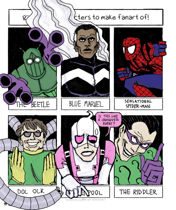 #sixfanarts #dc #marvel 