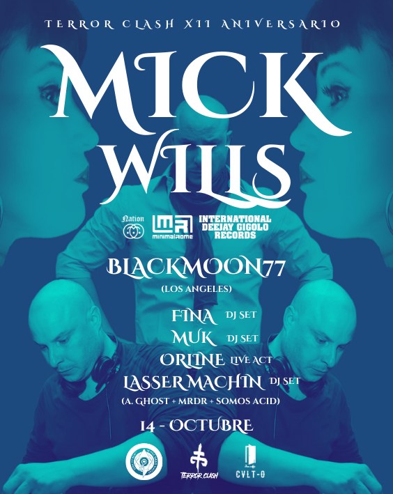 Mientras tanto, en el horizonte...
--> Mick Wills &amp; Blackmoon77 (International Deejay Gigolo / MinimalRome / Nation) | 14-Octubre-2023.
#SábadoEnergético #MúsicaIncreíble #TerrorClash #12Años #AcidHouse #Electro #DarkDisco #ItaloBodyMusic #ChicagoHouse #CDMX