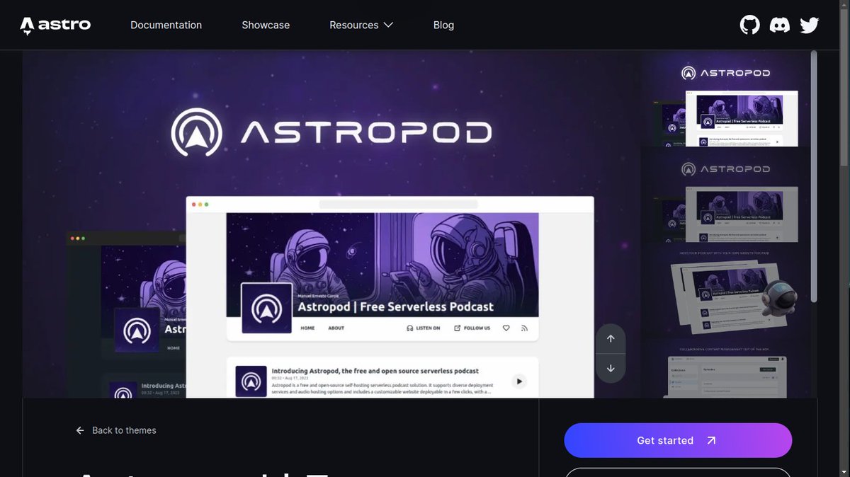 manuelernestog's tweet photo. 🚀 #Astropod is already listed in @astrodotbuild website.
If you need a free self-hosted serverless podcast solution that you can deploy anywhere in just 5 minutes, then Astropod is for you! 🎙️ https://t.co/xMwxDIZfWR