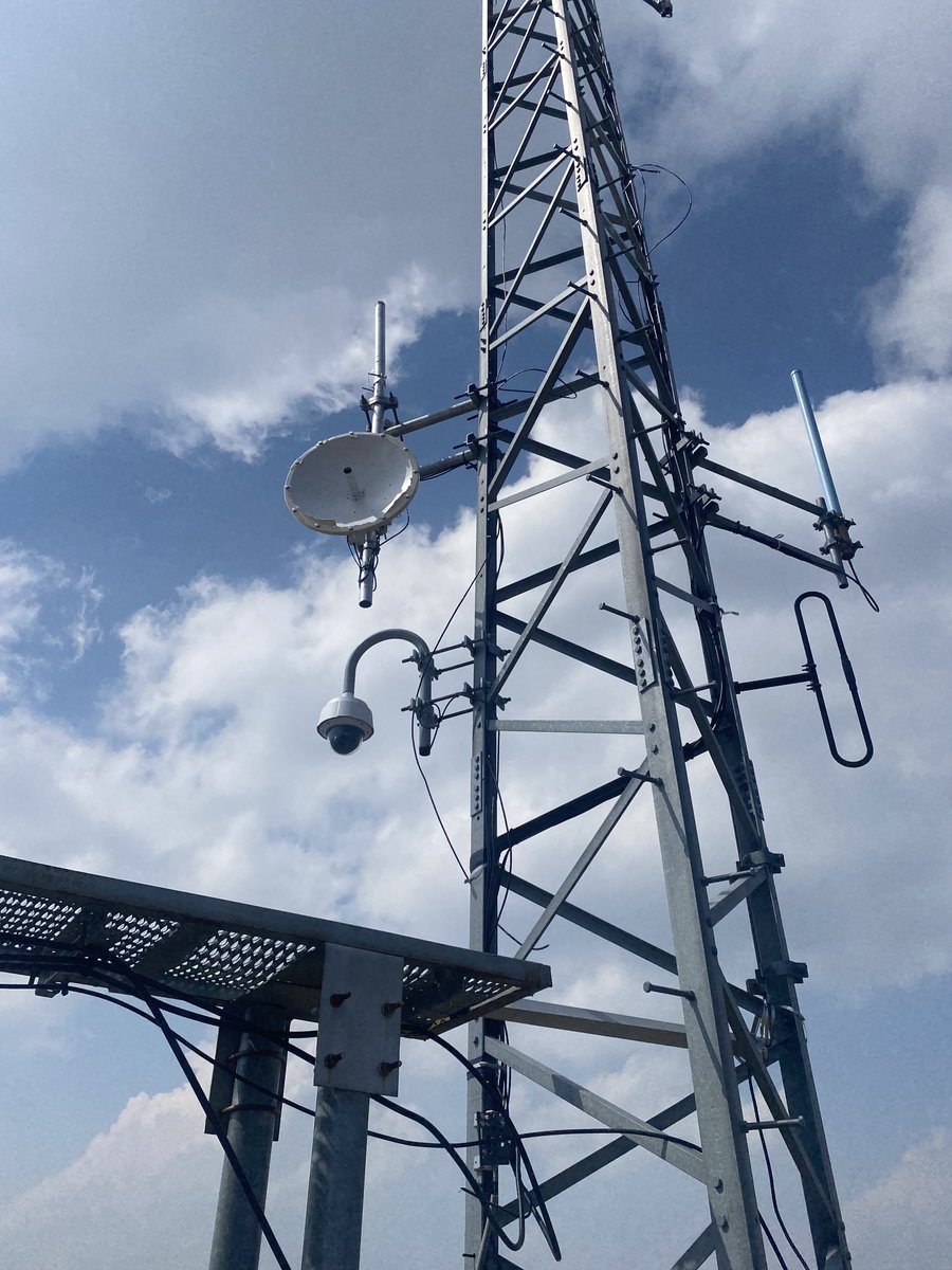 UOHazardsLab's tweet photo. Happy #FieldWorkFriday! This week we visited Steens Mountain to assess damage to an #ALERTWildfire camera site. A winter storm blew over the solar swing set that powers the camera. This recon trip gave us the information we need to rebuild the site. https://t.co/67nUstu1Oc