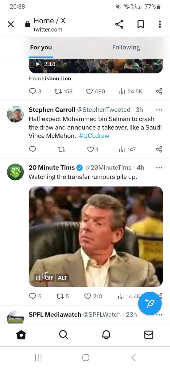 stubermullet's tweet photo. @StephenTweeted Timeline sync mayhem https://t.co/MEBid5l0dX