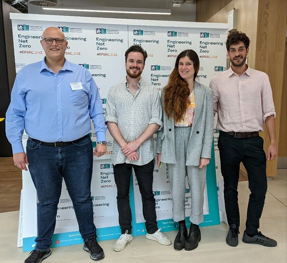 It's always exciting to welcome new members - Tom Wilkinson (pictured 2nd from left) has recently joined us as a PDRA to work on the FeRICH project, which is exploring how waste from the steel industry can be used to develop iron-rich cement clinkers. Welcome to the team Tom!