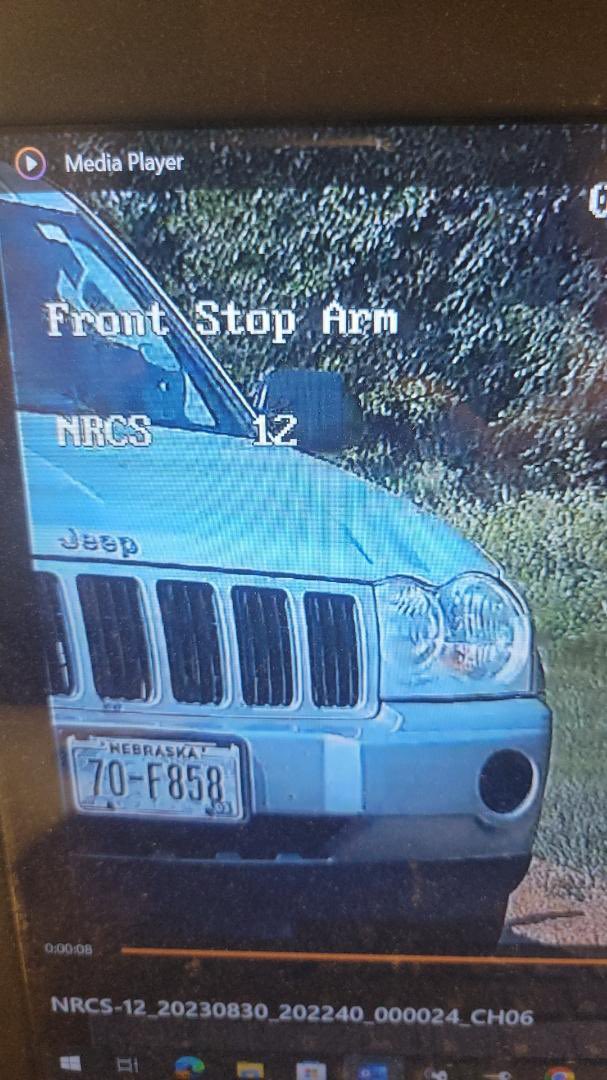 We are looking for this 2006 Jeep Grand Cherokee and driver regarding a school bus violation that happened south of Rock Valley. Nebraska law enforcement has checked the address it’s registered to and discovered the address does not exist. 

Please check around your communities