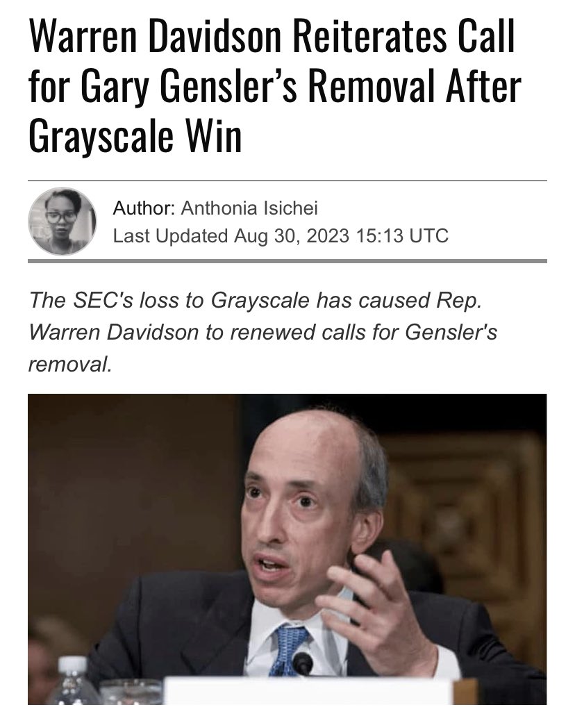 Gary Gensler has caused more harm than good to retail investors.

Soon he might be losing his job 😊. 

It doesn’t take a genius to see he is a 🤡 with no knowledge of this asset class. This would be a giant win for this space.

#FireGensler

$HEX #XRP $BTC #ETH