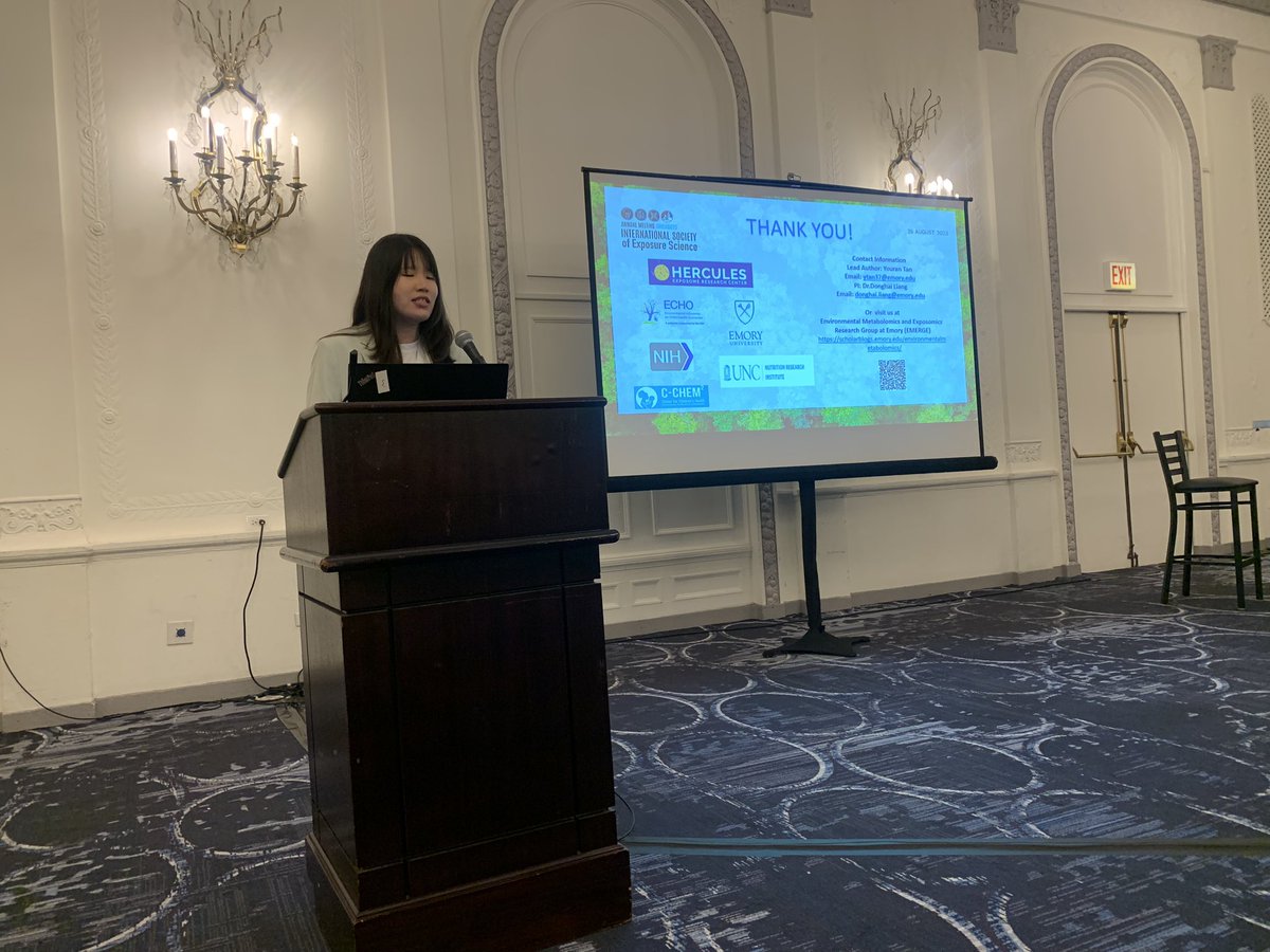 Donghai Liang (@donghai_liang) on Twitter photo Excellent presentation by <a href="/EmoryRollins/">Emory Public Health</a> <a href="/laneygradschool/">Emory LGS</a> PhD student <a href="/YouranTan67681/">Youran Tan</a> on exploring the detailed #molecules and #mechanisms linking environmental #tobacco smoke exposure, perturbations in #newborn #metabolome, and adverse birth outcomes at #ISES2023! <a href="/EmoryHERCULES/">HERCULES</a> Excellent presentation by <a href="/EmoryRollins/">Emory Public Health</a> <a href="/laneygradschool/">Emory LGS</a> PhD student <a href="/YouranTan67681/">Youran Tan</a> on exploring the detailed #molecules and #mechanisms linking environmental #tobacco smoke exposure, perturbations in #newborn #metabolome, and adverse birth outcomes at #ISES2023! <a href="/EmoryHERCULES/">HERCULES</a>
