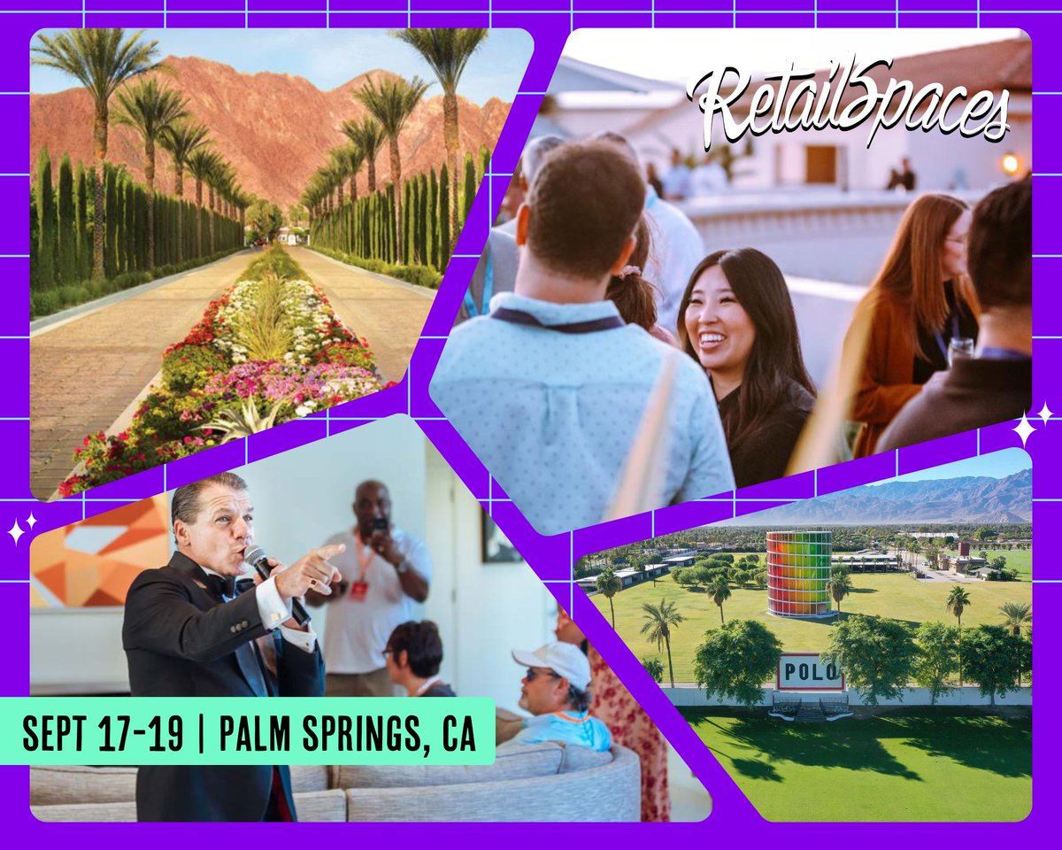The countdown is ON for RetailSpaces '23! Check out our agenda to see what what's goin' down in Palm Springs next month 📆 Haven't registered yet? Secure one of the last spots now! →
 hubs.ly/Q020RDgT0