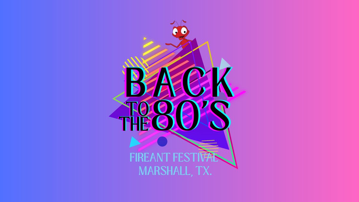 It's official! We are headed Back to the 80's for the 2023 FireAnt Festival!

We can't wait to see this bright, fun theme be put to work!