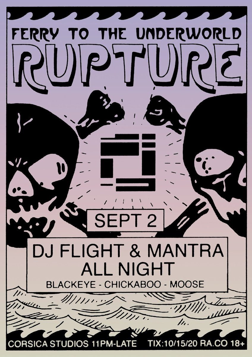 THIS WEEKEND: I’m extremely excited to play b2b and side-by-side the amazing <a href="/mantra_dj/">Mantra</a> *ALL NIGHT* at <a href="/RuptureLondon/">Rupture</a> Ferry to the Underworld, <a href="/blackeyelab/">Blackeye MC</a> <a href="/mcchickaboo/">MC ChickaBoo</a> <a href="/mcmoose600/">mcmoose600</a> alongside. last few tickets here ra.co/events/1717251
it’s going to be celestial ✨