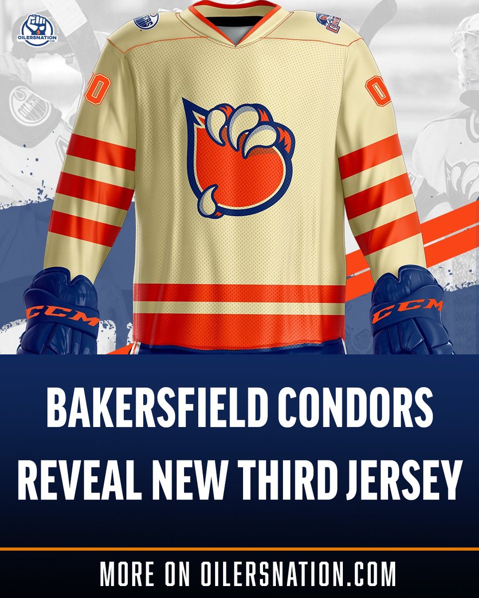 Bakersfield Condors reveal new threads modeled after the team’s 2017 Condorstown Outdoor Classic design 📸: @Condors