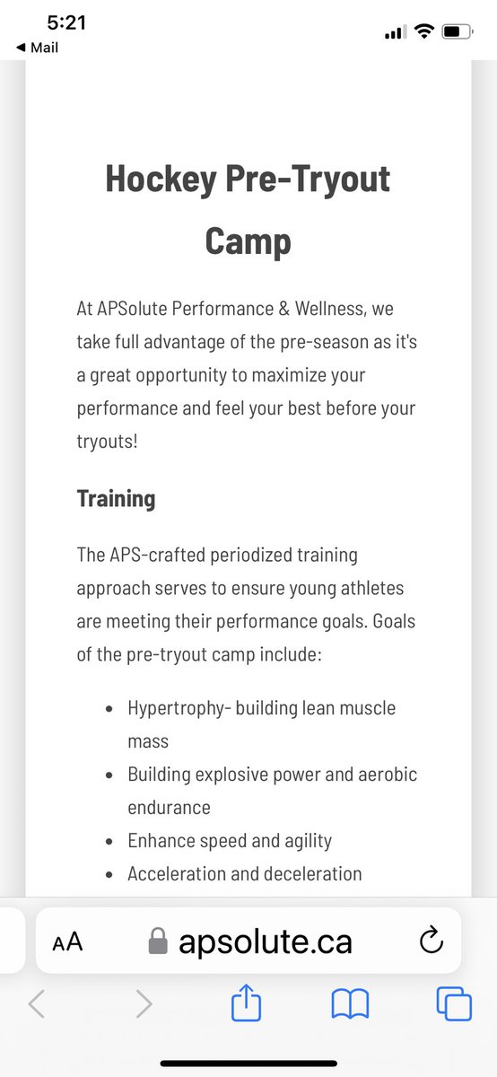 Pre tryout training at APS!  Contact Katie if interested!