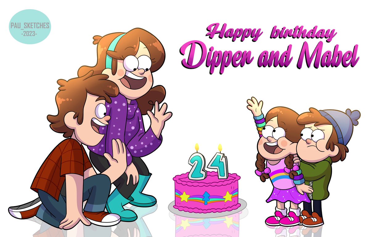 Happy BDAY to the dorks!! 😭💕
•
•
#GravityFalls #dipperpines #mabelpines