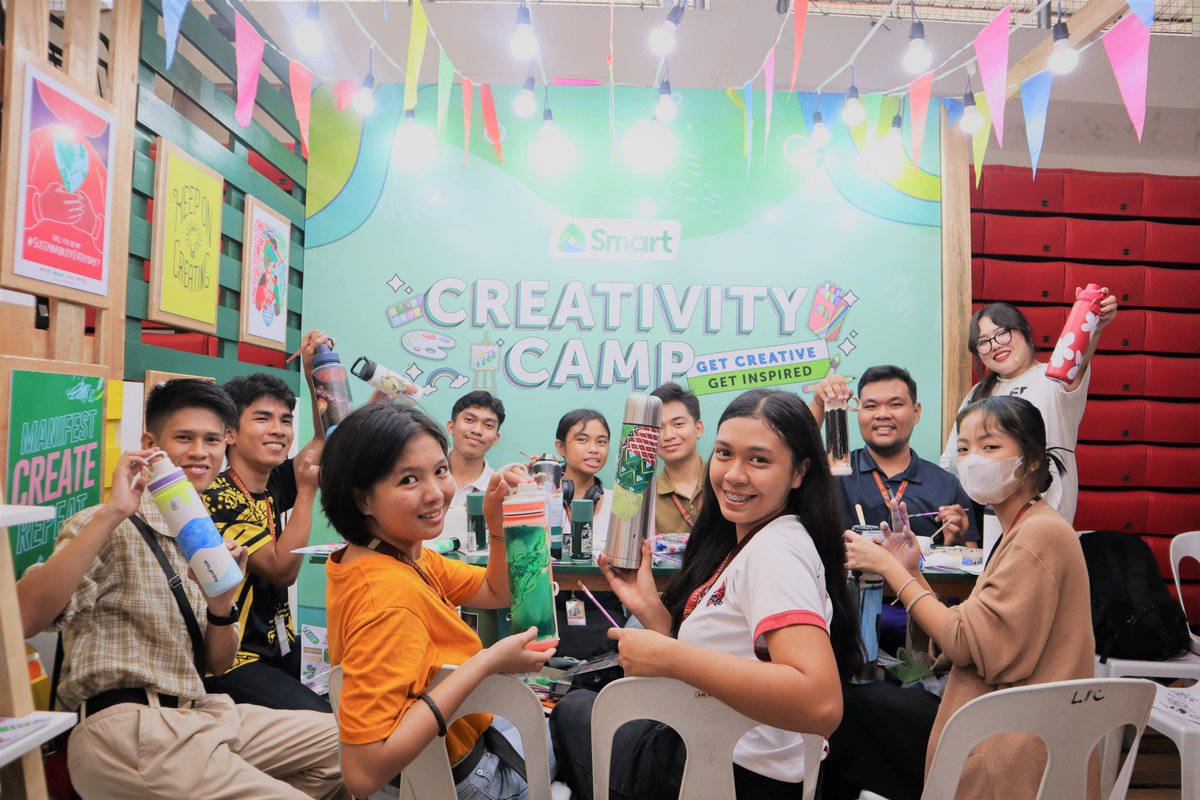 boyraket's tweet photo. Smart ‘Creativity Camp’ Inspires Artistry, Love for Sustainability among Mindanao Students
https://t.co/qQRWNIY4G9

#Boyraket, #smartcommunications, SMART TELECOMMUNICATION, #SMART, CREATIVITY CAMP, #MINDANAO, #ART, #ARTWORKS, #PLDT, #ADZU, #UM, University of Mindanao https://t.co/xd2xx96pzK