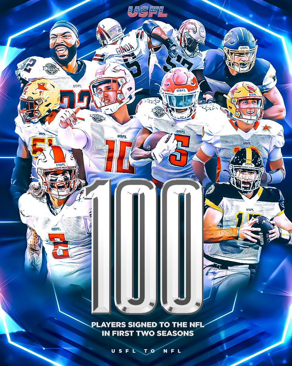 1️⃣0️⃣0️⃣✨ In our first 2 seasons, we've had 100 players signed to the NFL 👏 ... & we're not done yet 😏