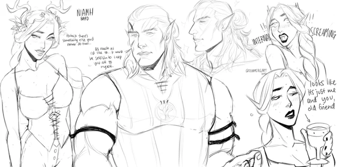 Some Baldur's Gate 3 doodles 