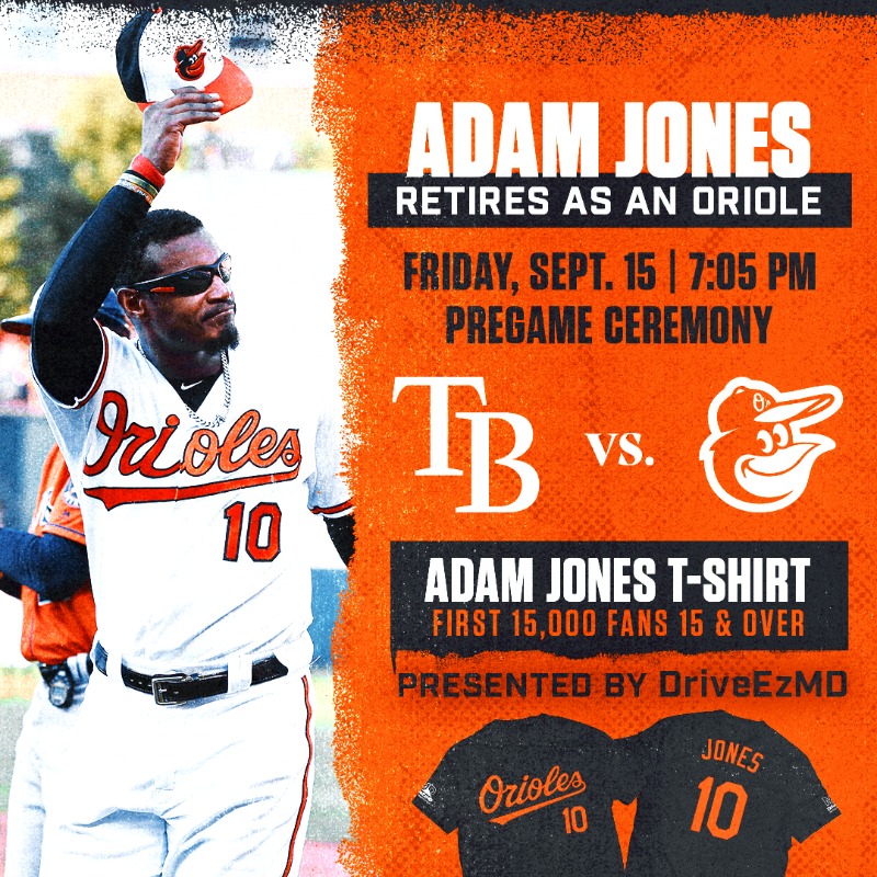 Orioles's tweet photo. Adam Jones is coming home.