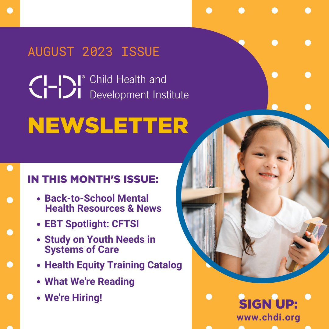 Child Health & Development Institute (CHDI) tweet media