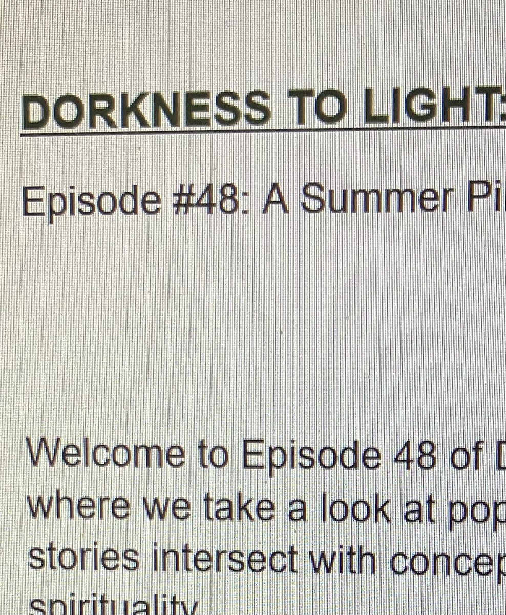 DorknessToLight's tweet photo. It won’t be released for another 7-10 days or so, but a new episode HAS BEEN RECORDED!!!!! https://t.co/w3TPXah9FU