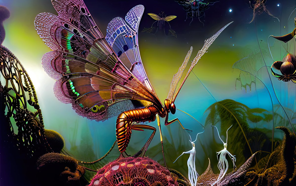xalieri's tweet photo. On a smaller scale. Set 1, 3 of 3

#WeeFolk #Microdrama #SmallSpaces #InsectoidFantasies #ApologiesTo #ErnstHaeckel #WeirdArt #PsychologicalLandscape #ImSureItMustMeanSomething

#DarkArts #DigitalArt #AIAssistedArt #AIArt #WomboDream #StableDiffusion https://t.co/JadCPGyQp2