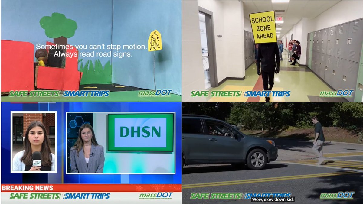 SafeRoutes_MA's tweet photo. The @massdot #SRTS Program launched the #SafeStreetsSmartTrips High School Video Contest last week. If you missed it, a recording is available on our website, where you can also download contest materials and view winning videos from past years too! https://t.co/sdNBI26Wd7 https://t.co/XQMONklpkJ