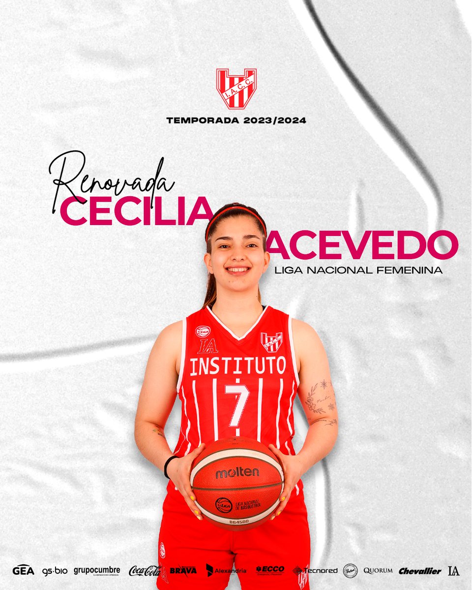 𝘽𝙤𝙩𝙩𝙖, 𝙋𝙚́𝙧𝙚𝙯 𝙮 𝘼𝙘𝙚𝙫𝙚𝙙𝙤 𝙘𝙤𝙣𝙩𝙞𝙣𝙪𝙖𝙧𝙖́𝙣 𝙚𝙣 𝙡𝙖 𝙜𝙡𝙤𝙧𝙞𝙖 𝙪𝙣𝙖 𝙩𝙚𝙢𝙥𝙤𝙧𝙖𝙙𝙖 𝙢𝙖́𝙨 ⛹🏻‍♀️🇦🇹

#Instituto comunica que Gisel Botta, Brisa Pérez y Cecilia Acevedo renovaron vínculo con la institución para la temporada 2023/24. De esta manera, el