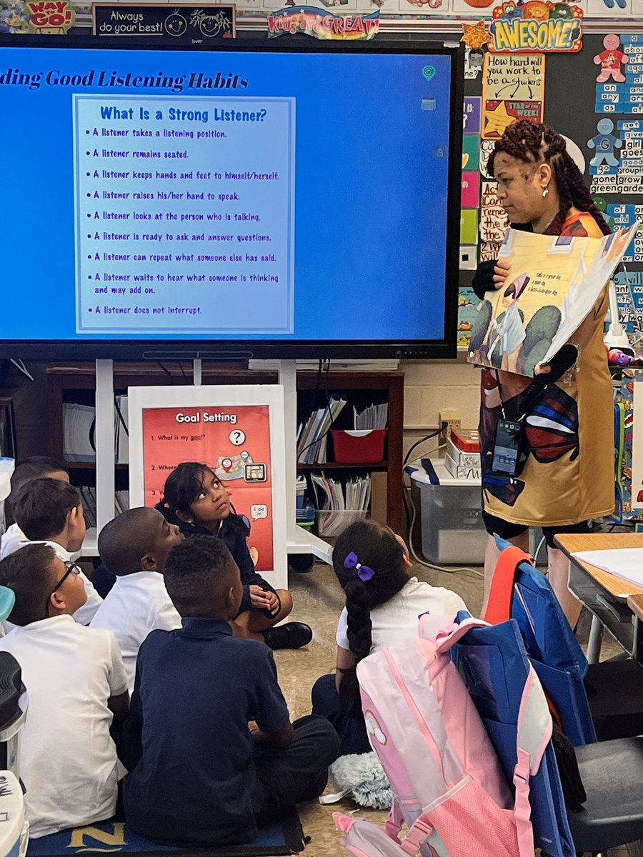 Are YOU a good listener? Well, it’s no doubt that the students @SeabrookES are well on their way-building a literacy community! Kudos to the 1st grade team for  showing evidence of the first 5 days. #StartStrong <a href="/KasandraLassit4/">Dr. Kasandra Lassiter</a> @EbonyMauldin <a href="/Area1PGCPS/">Area I - Prince George's County Public Schools</a>