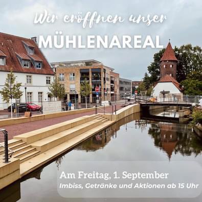 Morgen (1. September) eröffnen wir unser neues Mühlenareal 🥳 Kommt ab 15 Uhr vorbei. Wir freuen uns auf euch 😊