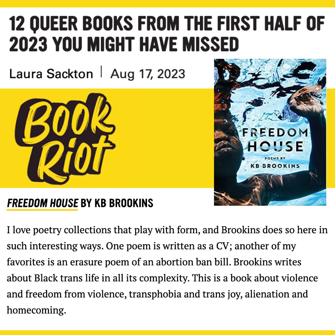 FREEDOM HOUSE is featured in @BookRiot! ty to @laurasackton for including it :)
#ReadQueerAllYear here: bookriot.com/queer-books-fr…