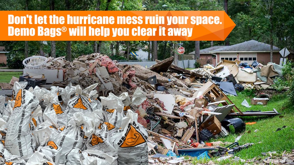 BagsDemo's tweet image. Be one step ahead with reusable #DemoBags against Category 3 Hurricane and make your clean-up efficiency. 💪🌪️ Protection bags that can be reused multiple times. #demobags #Haultail #hurricaneprotection #cleanupsmart #hurricaneprep #hurricanepreparedness #HurricaneIdalia2023
