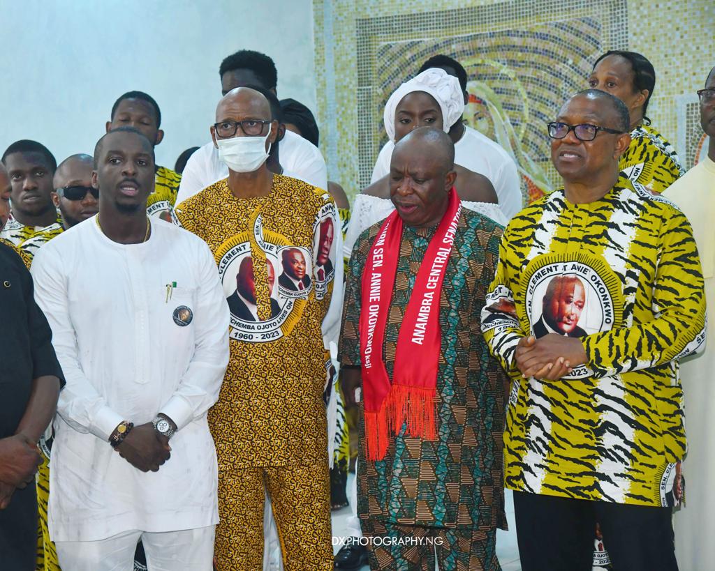 PeterObi's tweet photo. Yesterday, my dear wife, Margaret, and I joined many other respected Nigerians like the Senate President Godswill Akpabio, Governor Charles Soludo, Governor Alex Otti, distinguished senators, political leaders, ambassadors, captains of industries, and Nigerians from all https://t.co/y9o2IC72q6