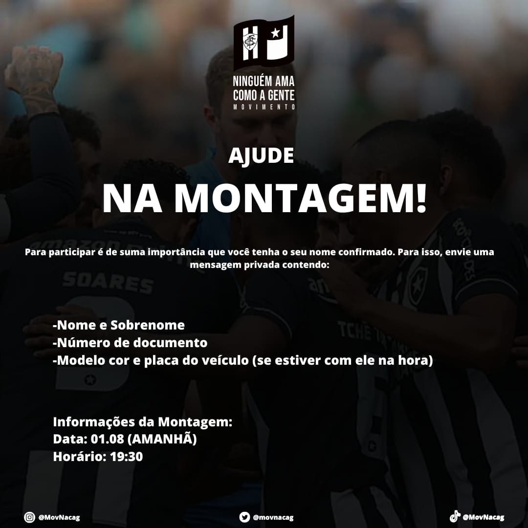 MovNacag's tweet photo. ORGANIZAÇÃO DA FESTA

Participe da história, envie mensagem e ajude na organização da festa amanhã. 

Estamos também na fase final da arrecadação, colabore financeiramente, pix: movninguemamacomoagente@gmail.com https://t.co/9mnwWJWb5i