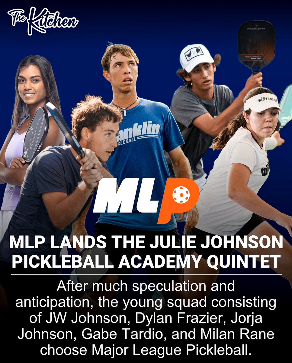 TheKitchenPB's tweet photo. Pickleball fans: “The Tour Wars can’t get any crazier.” 🤯

MLP: “Hold my beer.” 😏

@MajorLeaguePB https://t.co/vPkJw7kdkY