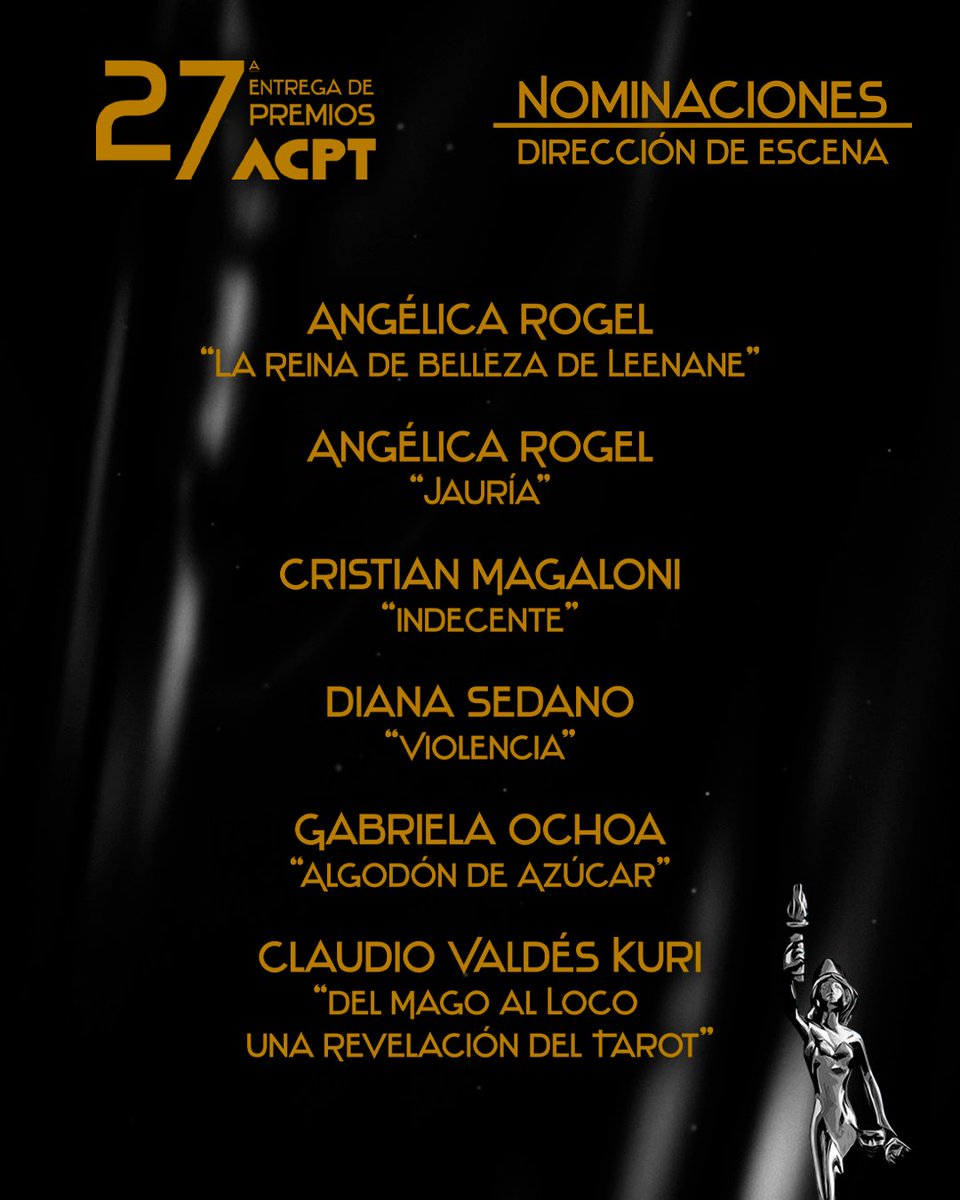 #ACPT 

✨ DIRECCIÓN DE ESCENA ✨

#PREMIOSACPT2023 #PRESENCIAACPT