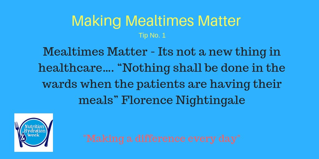 The start of our daily Mealtimes Matter Tips, everyday during October