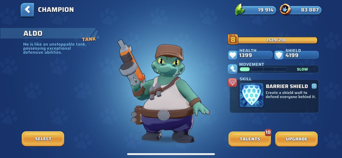 Jo527201's tweet photo. Meet Aldo ! He is like an unstoppable tank, possessing exceptional defensive abilities. 

Download Cantina Royale on App Store and Google Play

#ios #googleplay #cantinaroyale #egld #multiversx
#NFT #crypto #brawlstars #3C3 #game #videogame #shooter #mobilegame #battleroyale https://t.co/rw2gPPoIgm