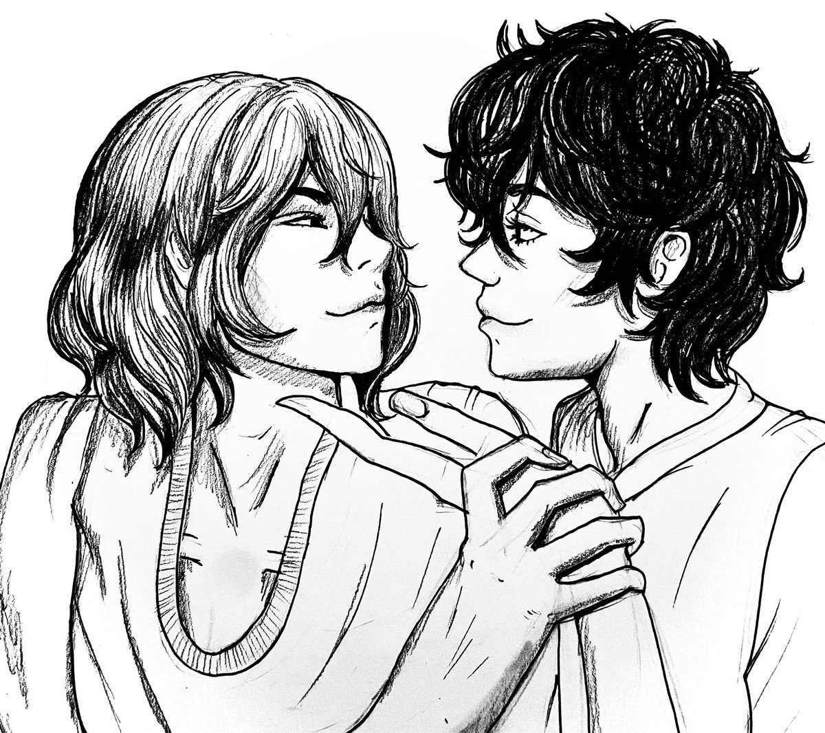 KawaiiNekoMay's tweet photo. Help even when I get away from my iPad, I grab a sketch book to continue Shuakeing. #shuake #shuakefanart
#akeshu #Persona5Royal #p5 #persona5FanArt
#akeshufanart
#jokerxakechi
#akechixren
#goroxRen #renamamiyaxgoroAkechi https://t.co/zAkb5seKum