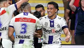 Sualauvi Faalogo 🇼🇸 starred on debut for Melbourne Storm scoring two tries from the bench and making 8 tackle busts!! 🇼🇸🇼🇸🙏🏽