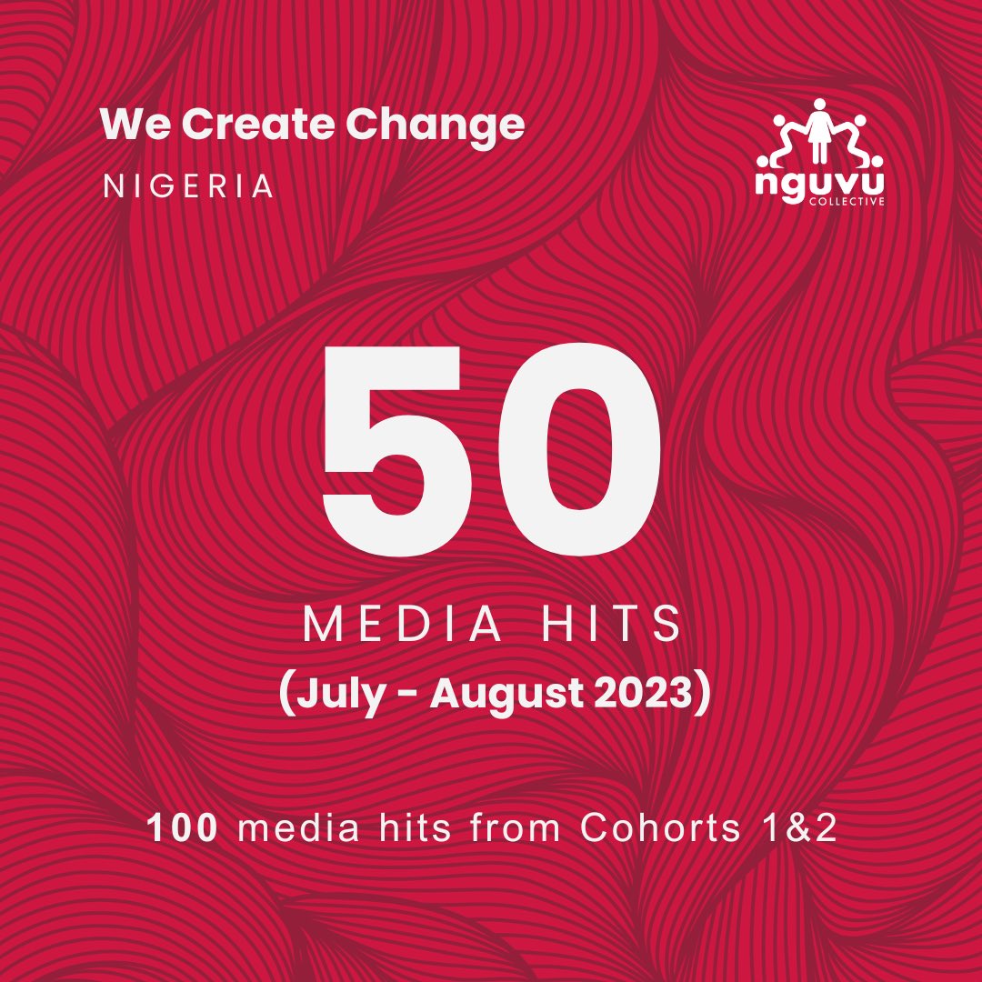 EbenezarWikina's tweet photo. Through my work at @nguvucollective, I get to support 60+ Nigerian change leaders to move advocacy campaigns from idea to victory
Today we hit 100 media stories about their campaigns and I’m proud of the role we have played in their journey🍷
#LearnwithEben #TheWikinas https://t.co/loG1WIlg5O