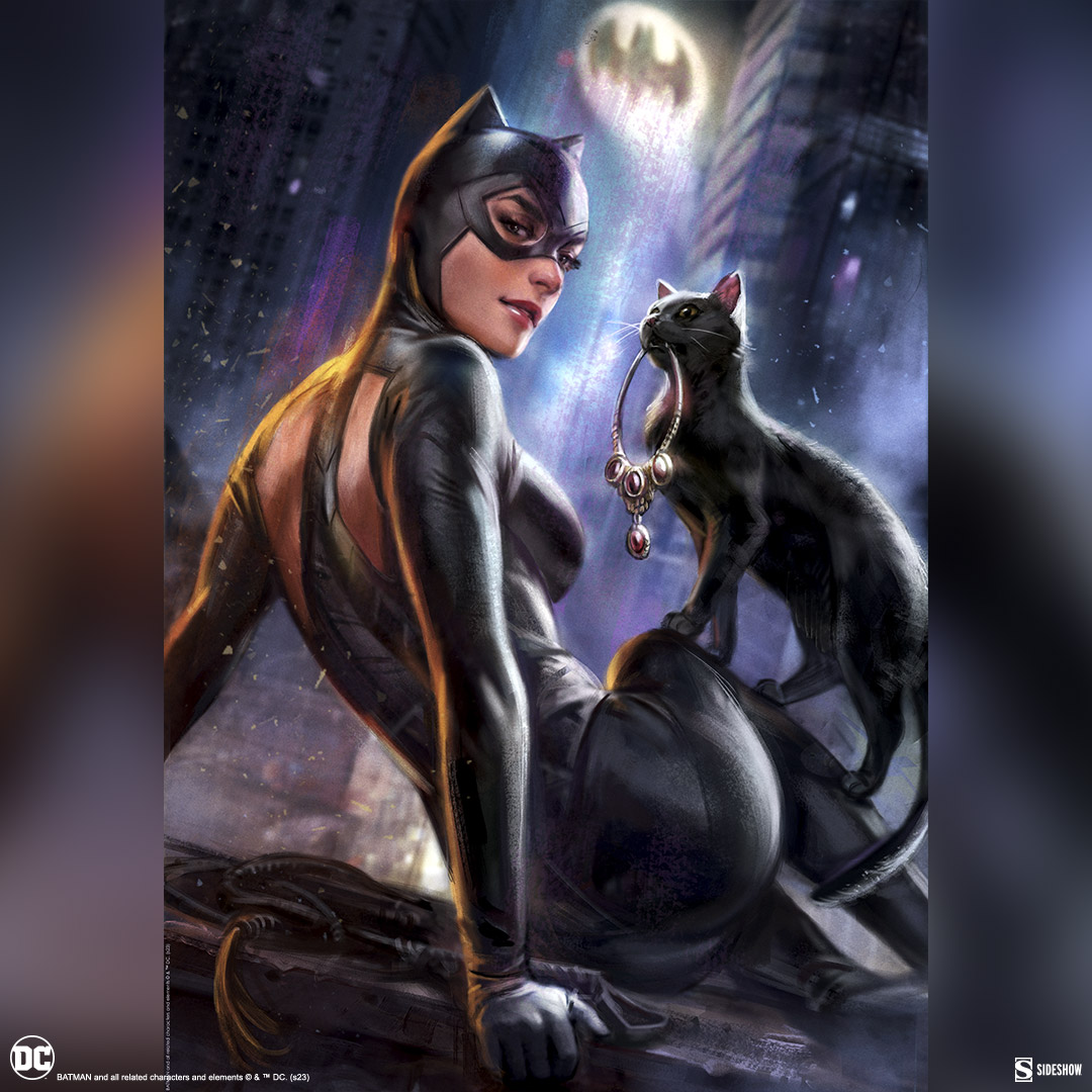 The Catwoman: Girl’s Best Friend Fine Art Print by @maplesyrup_mac is coming to Sideshow soon! This sultry limited-edition art will be available to pre-order on 9/8.   

Follow the link for details on your chance to win this print.

side.show/eqbnw

 #DC #Giveaway
