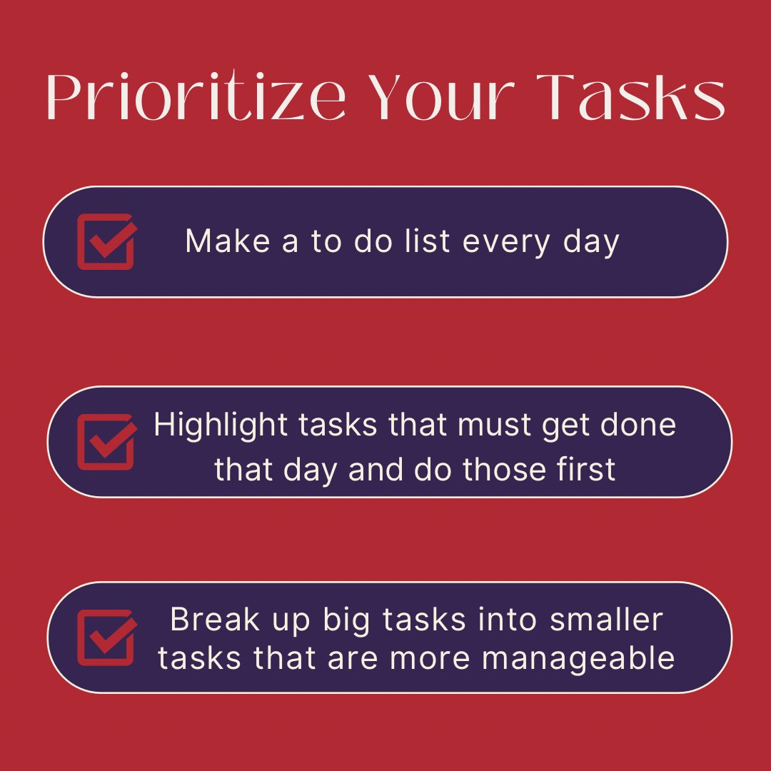 fs_sssd's tweet photo. Feeling overwhelmed? You’re not alone! Between classes, work and home life, it’s easy to feel like we don’t have time to get things done. Here are a few tips that can help establish a work-life balance! ❤️🐾 https://t.co/aQ5a3s4BgW